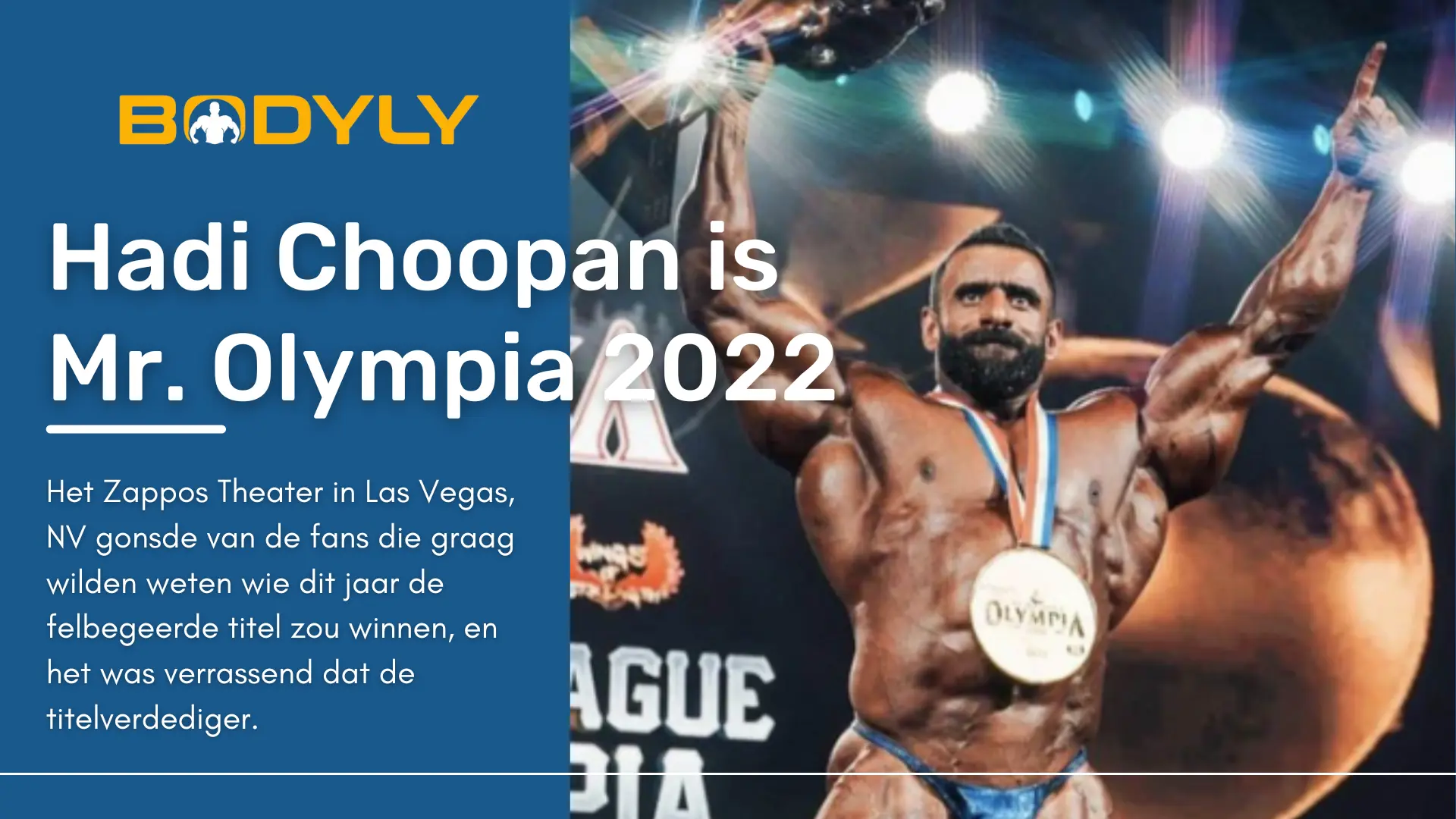 Hadi Choopan is de nieuwe Mr. Olympia 2022