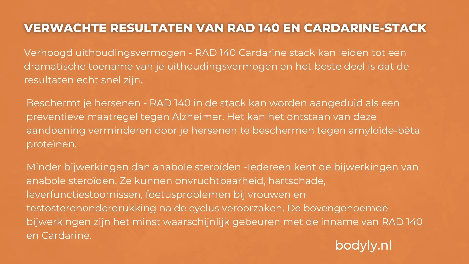 RAD 140 en Cardarine-stapel